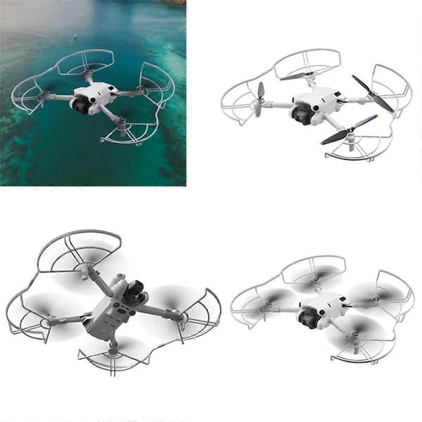 Propellbeskyttelse for Mini 4 Pro Landingsunderstell Integrerte Propellbeskyttelsesringer Drone G