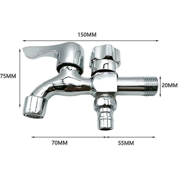 Dobbelt Udgangshavehane, styring Dobbelt Udgangshavehane 1/2' Interface