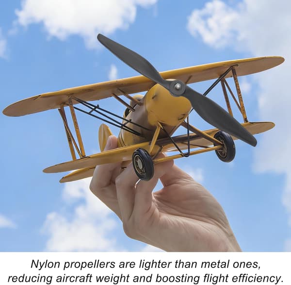2 stk 12x6 tommer propell RC-propeller 2-bladede propeller med skive for fly, svart