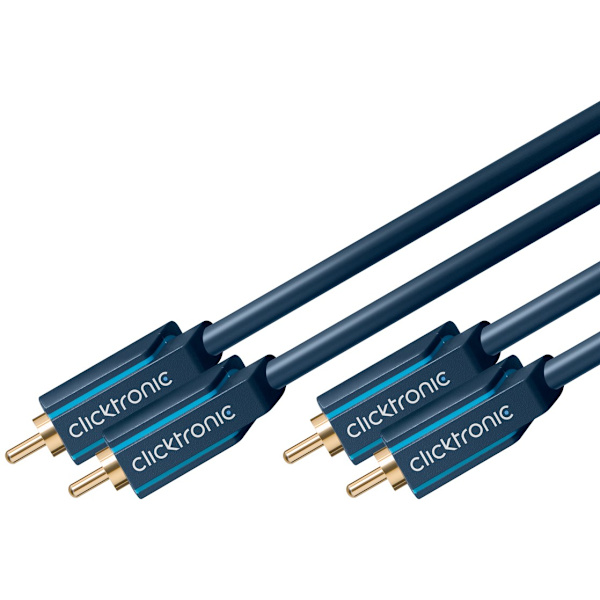 RCA-kabel, stereo Blå
