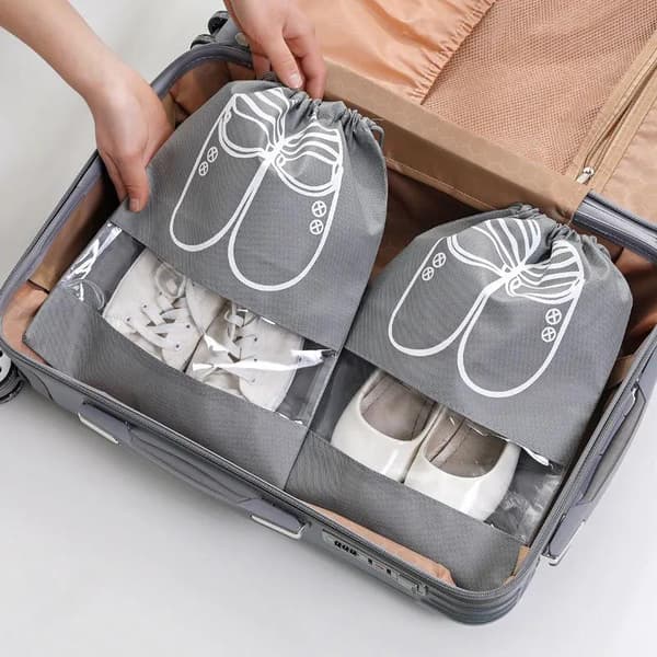 Skobag 15 stycken, Andningsbara Ovävda Skoskydd med Dragkedja
