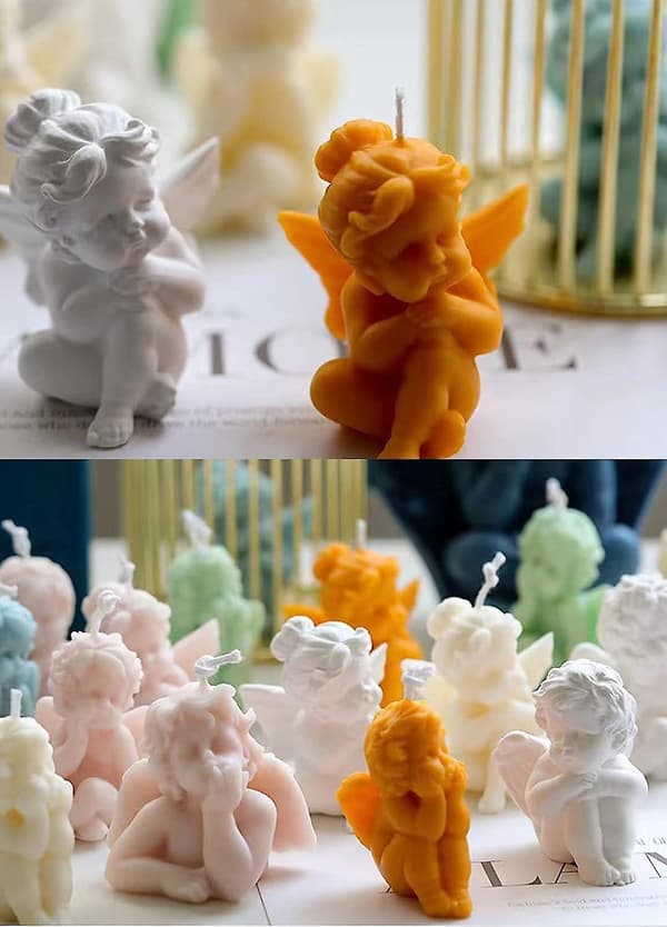 Silicone Candle Molds - 2-Piece Set for Home Decor