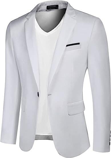 Herre Regular Fit Athleisure Blazer Casual Jakkesæt