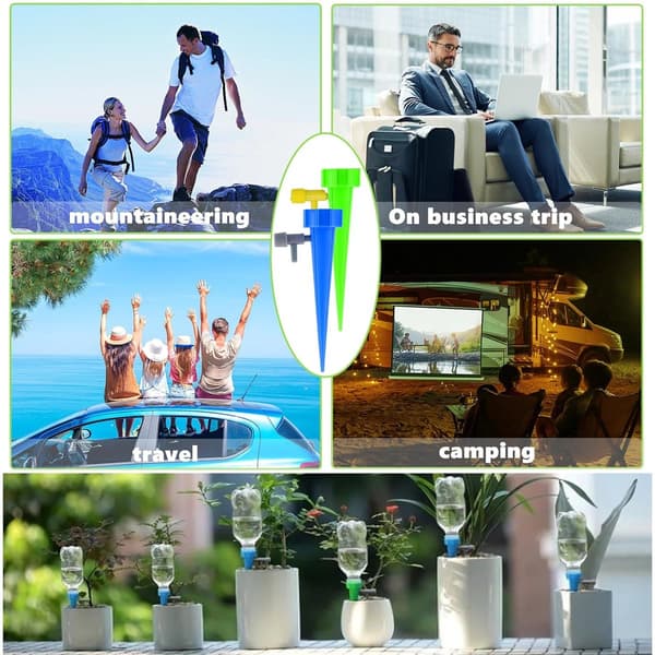 20 st Droppbevattningsset - Droppflaska med Kontrollventil - Vattendroppare - Växtbevattningssystem - Droppsystem - Automatiska Sprinkler
