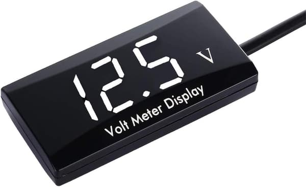 Digital Voltmeter för Bil Vattentät DC 12V LED Voltmeter för Bil, ZQKLA