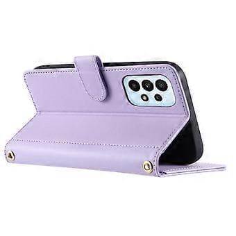 For Samsung Galaxy A53 5G Leather Case Wallet Card Slot Phone Cover with Shoulder Strap Style E Style E