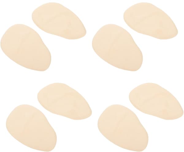 Silikonförfotskuddar 4 par Halkfria Andningsbara Beige