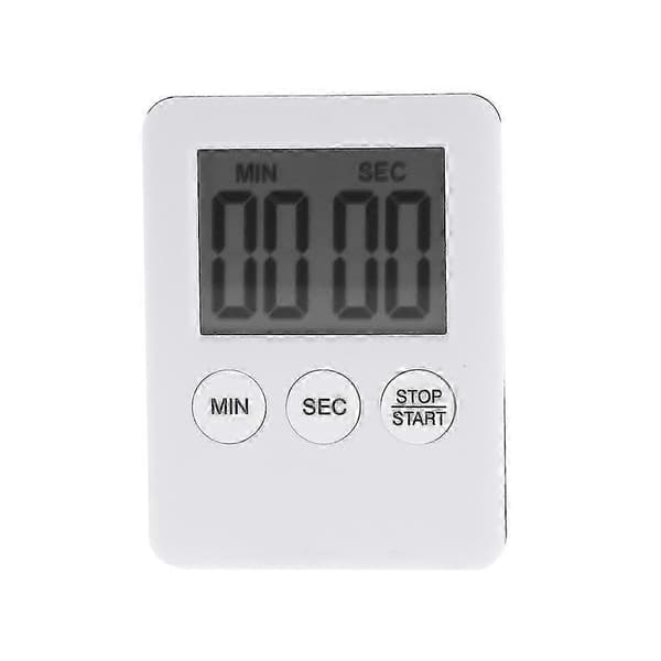 Magnetisk LCD Digital Kjøkkentimer, hvit