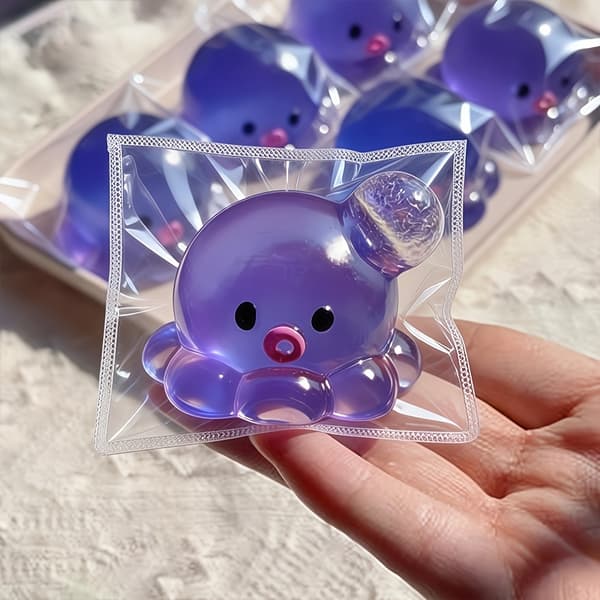 Bouncy Fun DIY Bubble Octopus Squishy Toy Slow Rising Bubble Squishy Clay-like Texture Gift