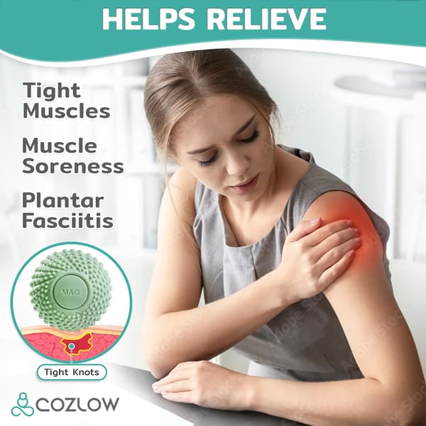 Fodmassagebold (7 cm, grøn, 1 stk), Trigger Point Roller Massager til plantar fasciitis, rullende neuropati trykmassagebold