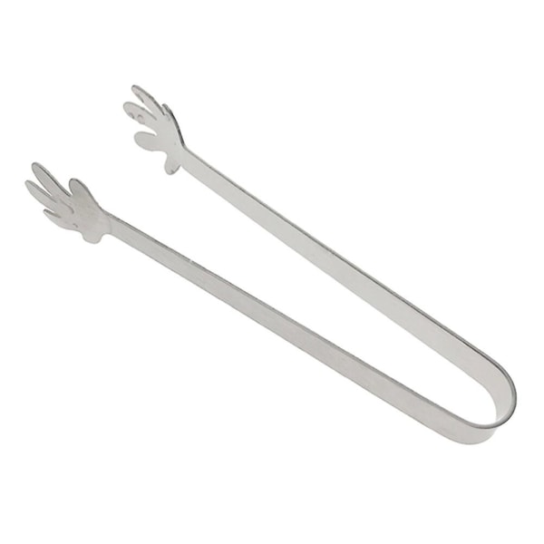 Mini-tang i rustfritt stål for sukkerbiter, isbiter, sitron, matservering - perfekt for fest, kafé, bar og hjem (palmeform)
