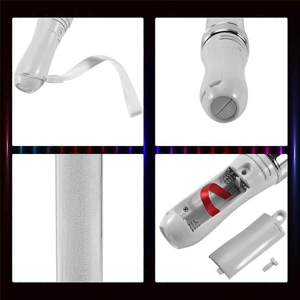 2 stk. LED-lyspinde, 15 farver, lyspinde, lyspinde, koncertrekvisitter