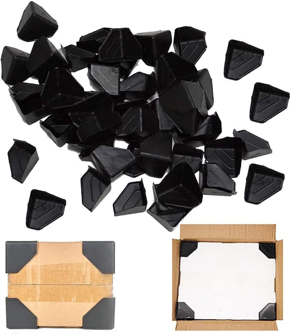 Plastic Corner Protectors and Ledges for Shipping Boxes