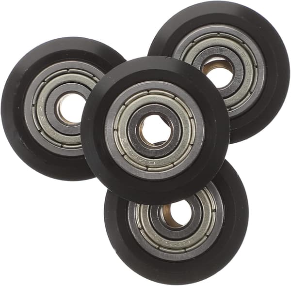 4pcs Printer Accessories Roller Wheel for 3D Printer Linear Bearing Pulley Passive Round Roller Wheel DIY Guide