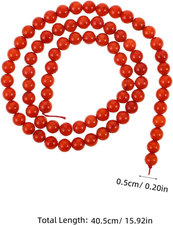Håndlavede runde perler til smykkefremstilling, løse perler til DIY-armbånd og øreringe