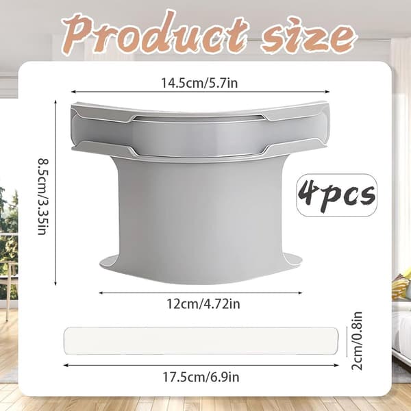4 pcs - Sheet Holders Bed Duvet Clips Clamps with Closure Strips Removable Fitted Corner Holders for Mattress Protector Covers, Linen, Blankets_yu