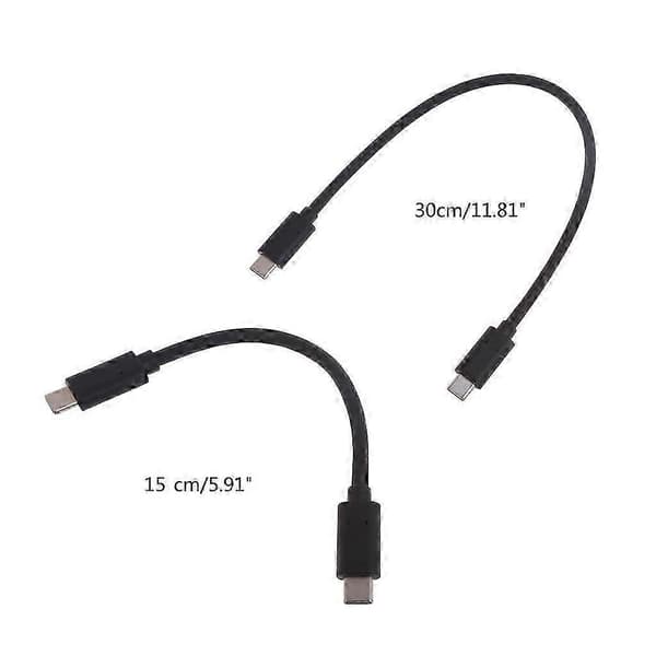 USBC til USBC Kabel Type C til Type C Hurtiglading Rett / Rett Vinkel