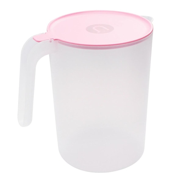 1 kpl ml muovinen juomakeitin lämmönkestävä kylmävesikannu mehukannu kahvalla (vaaleanpunainen) vaaleanpunainen19X18,7cm Pink 19X18.7CM