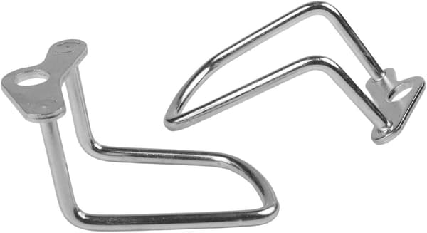 2 x Bagagebærerbeskyttelse 1 Rustfrit Stål Cykelgear til Utilsigtet Kollision Sort Sølv Black 1 Silver
