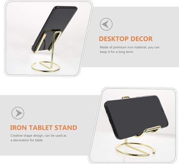2 stk. Telefon Tablet Holder Skærmstativ Bærbart Stativ til Tablet Holder Mobiltelefonstativ Lazy Phone Stand Holdbart Tablet Bordstativ Telefon