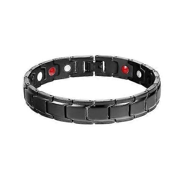 Magnetarmbånd til mænd, titanium stål, kraftfuld magnetterapi, magnetisk energiarmbånd