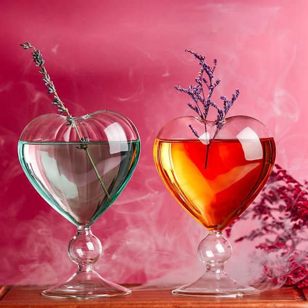 Cocktailglas Hjerteform Kærlighed til særlige fester Bryllup 240ml