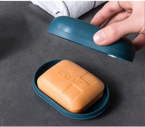 Soap Dish with Lid, Travel Soap Dish, Soap Dish for Travel, Leak-Proof Soap Box, Container - 2 Pcs