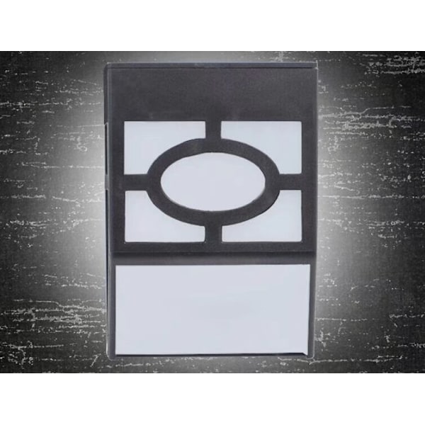 Retro Solcellslampa Vägglampa LED Panel Solcellslampa Väggbelysning Regnsäker Utomhusvägglampa, Varmvit
