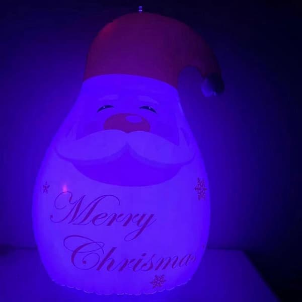 Juletræspynt Julemand Lysende LED-lampe Hængende Kugle Udendørs Julegave