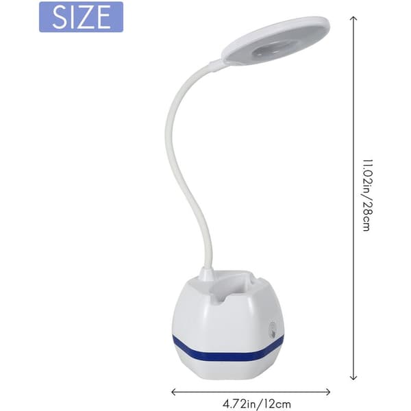 LED Eye Protection Desk Lamp 3 Modes Cute Touch Switch Rechargeable Foldable Bracket Pressure Small Bedroom Reading Desk Lamp