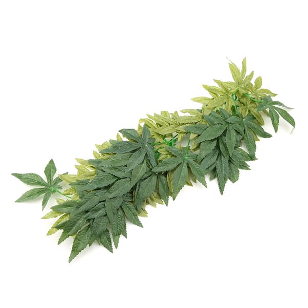 Kunstig grøn plante til akvarium eller krybdyrterrarium 50 cm