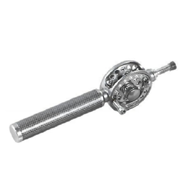 Metall fiskesnelle armeringsjern Håndstang 2:1 Ratio Middle Pass Wheel 6cm