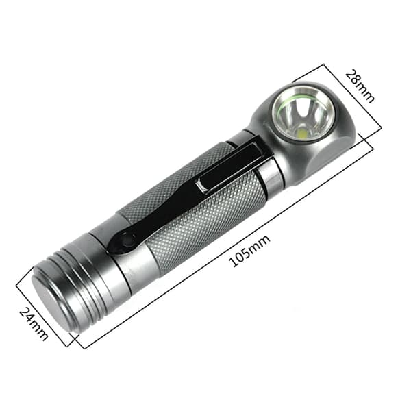 BORUiT XPL V5 LED 1000LM Otsalamppu 3 tilaa Vedenpitävä