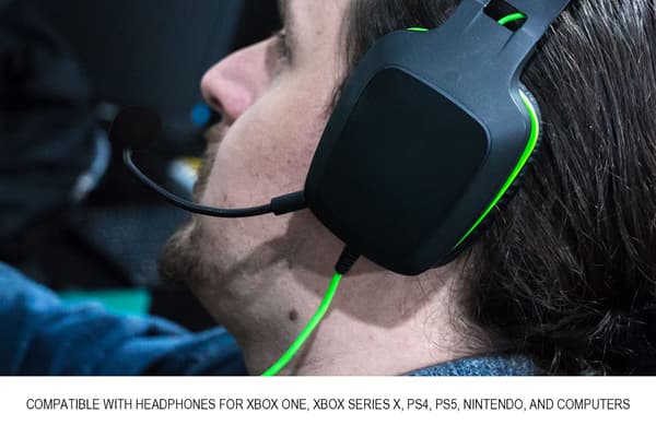 Erstatningsmikrofon til spil til Razer Electra V2 Gaming Headset på PS4 PS5 Xbox One PC, Aftagelig Bommikrofon