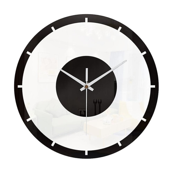 11,8 tuuman läpinäkyvä kello kodin olohuoneen sisustus (mittakaava)
