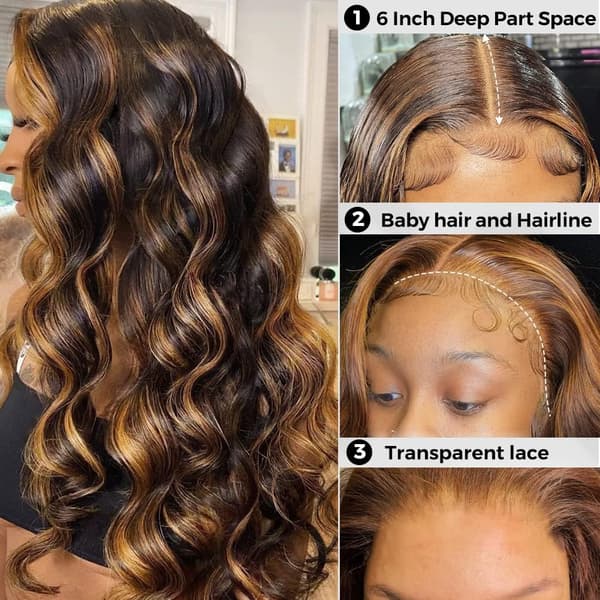 Blonde Lace Wig, 65 cm