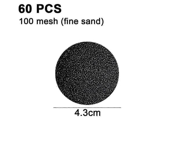 1 Box (60 Pcs) Replacement Sandpaper Discs for Electric Foot File Callus Remover