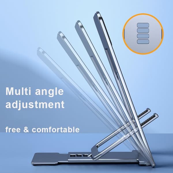 Sort Mobiltelefonholder, Foldbar Justerbar Rejsetelefonholder/Tabletholder