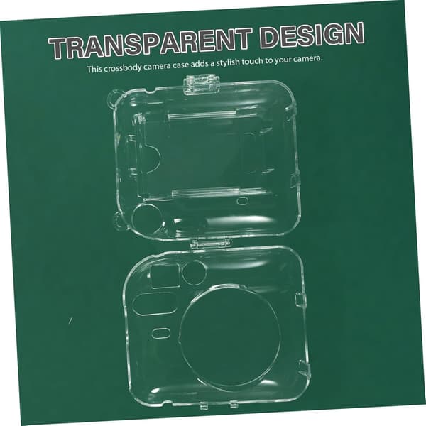 Scratch-Resistant Instant Camera Case 12 Trendy Crossbody Straps Protective Shell Bag