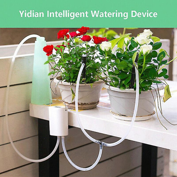 Automatisk Drypbevandingssystem Plantecontroller Selvvandekit Have 2 Hoveder og 2 Potter 2 Hoveder og 2 Potter 2 heads and 2 pots