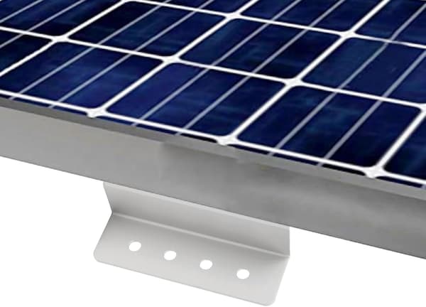 Z-fästen 4-pack montering och muttrar båtar aluminium för solpaneler med skruvar husbilar