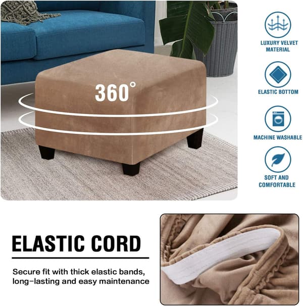 Square Ottoman Cover Ottoman Protector Square Footstool Pro