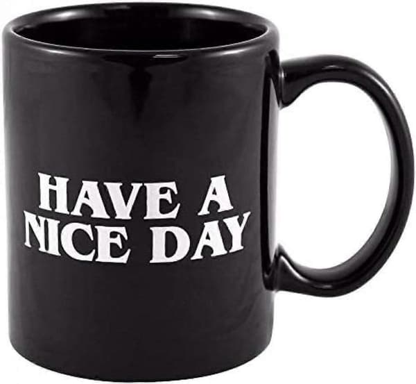 Have a Nice Day Coffee Mug Middle Finger Funny Cup for Coffee Milk Juice