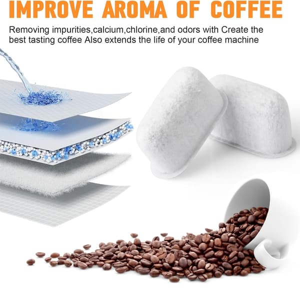 6 stk kaffefilterposer, filterposer til kaffemaskin, filter