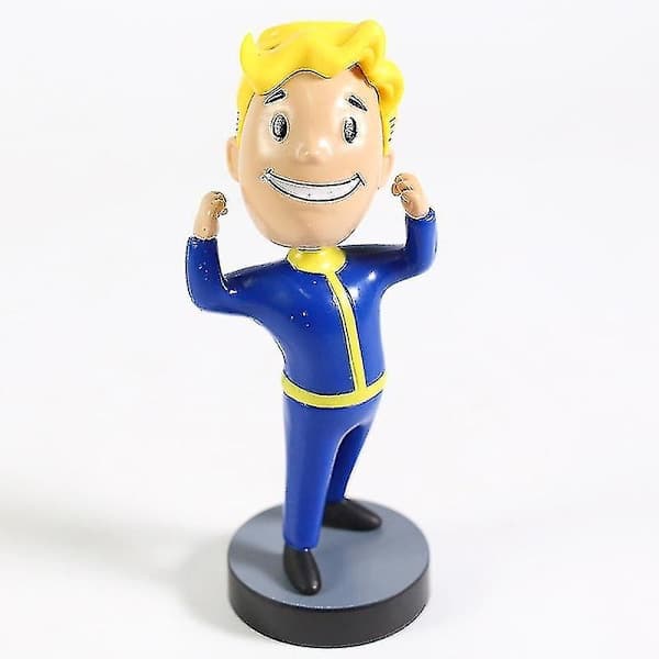 Fallout Vault Boy Bobble Head Dukke Figur PVC Figur Samleleker 7 Stiler E Styrke E Strength E Strength