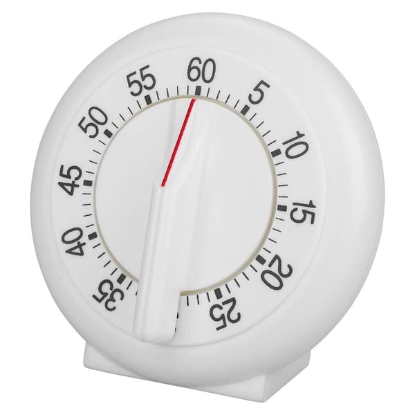 60 Minutter Rund Form Timer Kjøkken Mekanisk Teller Alarm[GKS]