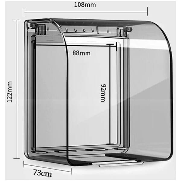 Barnesikker stikkontakt 86 universalmodell vanntett stikkontakt 122x108x73 mm vann