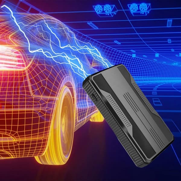 Portable 12V Vehicle Starter, Automatic Car Battery Starter, Compact Reliable Backup Power Bank for Car Start