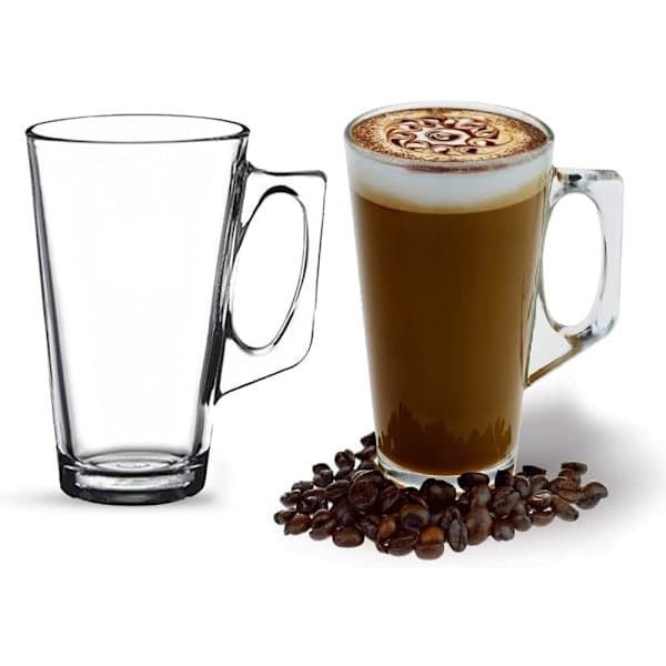 Store Latteglas Kaffekopper - 375ml - Gaveæske med 2 Latteglas