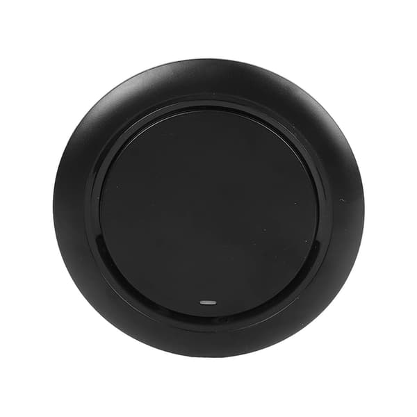 15W Wireless Charger Portable Desktop Round Fast Charging Pad for Wireless Charging Mobile Phone Black